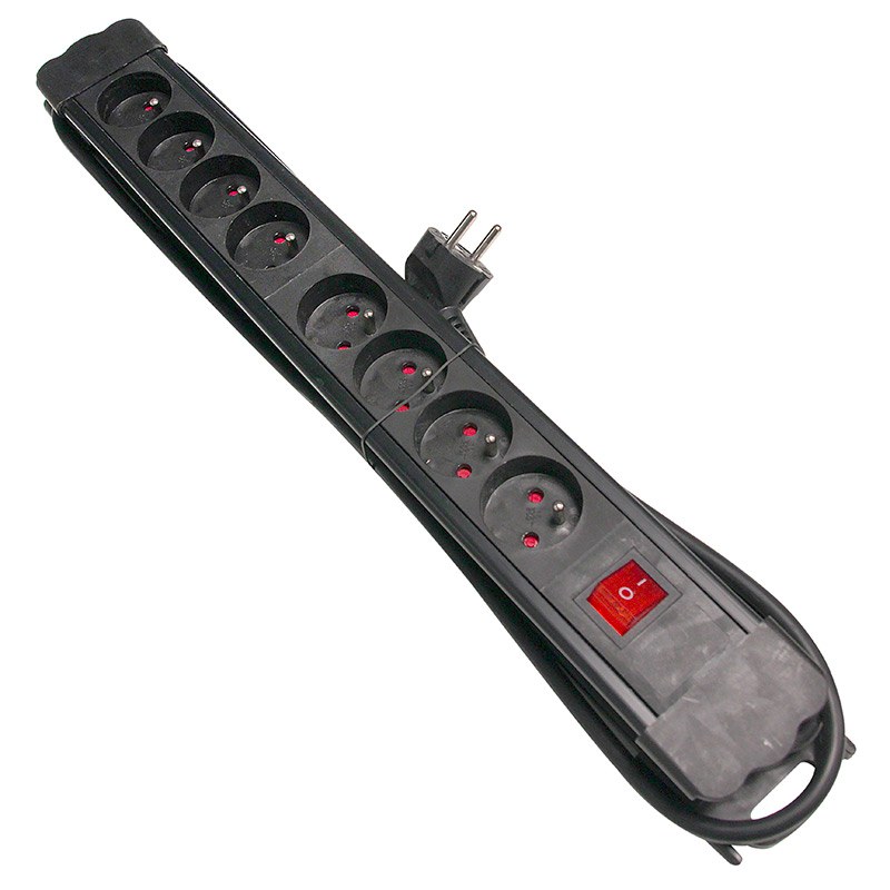 Acheter Multiprise 8 Prises Noir Avec Interrupteur Bon état - 12,98 € Multiprise 8 Prises Noir Avec Interrupteur Bon état - reconditionné disponible sur Electro Depot